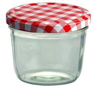 Trade Shop - Set 4 Vasetti Vasetto Barattoli Vetro 45 Ml Conserve Coperchio Avvitabile