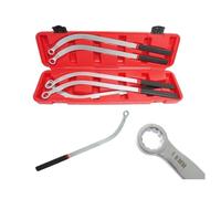 Trade Shop - SET 5 PEZZI CHIAVI TENDICINGHIA POLIGONALE LUNGHE A TESTA PER PULEGGIA 13/19 MM -