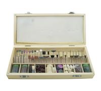 Trade Shop - Set Accessori Utensili Smerigliatrice Mini Trapano Punte Frese 200 Pz Modellismo