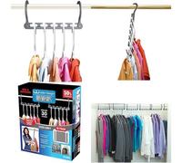 Trade Shop - Set Da 10 Pezzi Appendiabiti Organizer Per Grucce Salvaspazio Armadio Vestiti