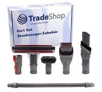 Trade-Shop Set di accessori per aspirapolvere 6 in 1 per Dyson DC05 DC07 DC08 DC14 DC19 DC20 DC21 DC22 DC23 DC23T2 DC24 DC25 DC26 DC27 DC29 DC29T2 DC30 DC32 e molti altri