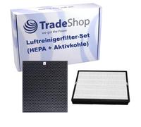 Trade-Shop Set di filtri per purificatore d'aria 2 in 1 (filtro HEPA + filtro a carbone attivo) compatibile con Philips AC2882/10 AC2887/10 AC2889/10 AC3829/10