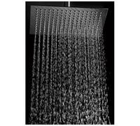 Trade Shop - Soffione Acciaio Doccia Quadrato 20x20cm Bagno Effetto Pioggia Sottile Cromato
