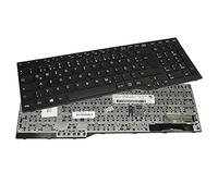 Trade-Shop Tastiera originale per laptop con cornice nera Trackpoint QWERTZ tedesca compatibile con Fujitsu Lifebook E753 E754 E756 sostituisce CP691002-XX MP-12S76003D85W