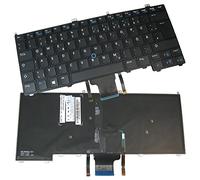 Trade-Shop Tastiera originale QWERTZ tedesca con retroilluminazione e Trackpoint compatibile con Dell Latitude E7240 E7420 E7440 14 7000 12 7000 (layout della tastiera tedesco)