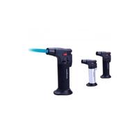 Trade Shop - Torcia Cannello Minitorcia Bruciatore A Gas Ricaricabile Con Base A Ventosa