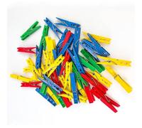 TrAdE Shop Traesio 30 Pezzi PINZE MOLLETTE STENDERE Panni BUCATO Colorate Extra Forti in PLASTICA