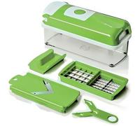 TrAdE shop Traesio - Affettatutto Frutta Verdura Taglia Trita Sminuzza Affetta Tutto Con Accessori