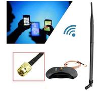ANTENNA WIFI WIRELESS OMNIDIREZIONALE 28dBi ATTACCO RP-SMA 2.4GHz BASE MAGNETICA