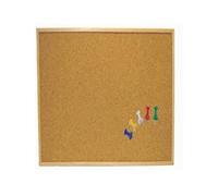 TrAdE Shop Traesio Bacheca Lavagna 40x30 cm Sughero Cornice in Legno con 5 Spilli
