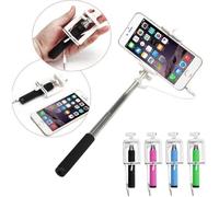TrAdE shop Traesio- Bastone Supporto Mini MONOPOD Asta ALLUNGABILE Smartphone Foto Selfie Pulsante