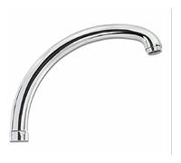 TrAdE Shop Traesio Canna di Ricambio Bassa Lunga per Miscelatore LAVELLO Cromato Lucido 19CM