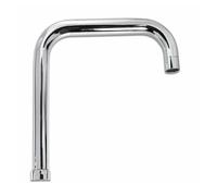 TrAdE Shop Traesio Canna di Ricambio Cucina Quadrata per Miscelatore LAVELLO Cromato Lucido 26CM