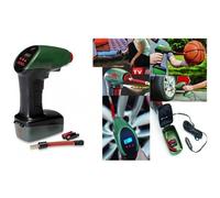 TrAdE shop Traesio - Compressore D'aria Portatile Luce Led Presa Auto 12v Cavo 4,25mt Moto Campeggio