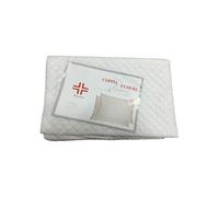 TrAdE Shop Traesio Coppia COPRICUSCINO Trapuntato FEDERE Cotone Sanitario Traspirante Cerniera Zip
