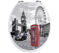 TrAdE shop Traesio - Copriwater Copri Water Sedile Wc Bagno Universale Cerniere Acciaio Londra