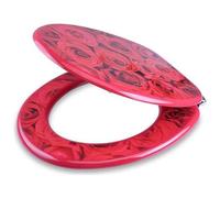TrAdE shop Traesio - Copriwater Copri Water Sedile Wc Bagno Universale Cerniere Acciaio Rose Ross