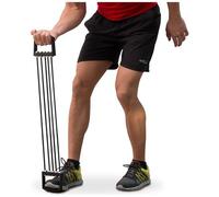 TrAdE shop Traesio - Estensore Doppia Maniglia Elastico Molla 5 Molle Palestra Sport Fitness Gym
