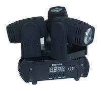 TrAdE shop Traesio® - Faro Faretto 3 Led Rgbw Testa Rotante Effetti Disco Dj Flash Color Led Strobo - SPEDIZIONE GRATUITA