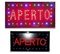 TrAdE Shop Traesio INSEGNA Luminosa INSEGNE Luminose A LED con Scritta Aperto