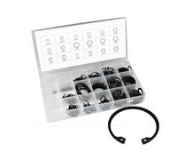 TrAdE Shop Traesio Kit Anelli Elastici Seeger Set Box da 300 PZ Diverse Misure Fermi ASSIALE Becco