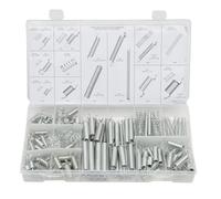 TrAdE Shop Traesio Kit ASSORTIMENTO Set Molle A Compressione A TRAZIONE Box 200 Pezzi Varie Misure