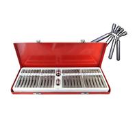 TrAdE Shop Traesio Kit Set Inserti Chiavi BUSSOLE Chiavi TORX Hex 1/2" 3/8" Professionale 54 PZ