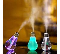 TrAdE shop Traesio Lampadina DIFFUSORE UMIDIFICATORE per Ambienti LED RGB AROMATERAPIA CROMOTERAPIA