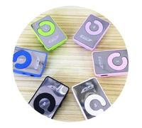 TrAdE shop Traesio- Micro SD/TF USB Ricaricabile Mini Clip Lettore MP3