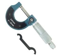 MICROMETRO SPESSIMETRO CENTESIMALE ANALOGICO ACCIAIO PER ESTERNI 0-25mm 0.01 mm
