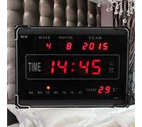 OROLOGIO DIGITALE A LED CON DATARIO TEMPERATURA ORARIO SVEGLIA A PARETE MURO