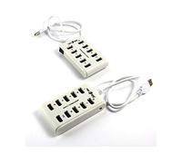 PROLUNGA CIABATTA HUB 10 PORTE USB 2.0 MULTIPRESA MOLTIPLICATORE 10 PORTE USB