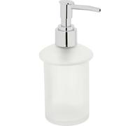Trade Shop Traesio Ricambio Dispenser Porta Sapone Liquido in Vetro Satinato Bagno Accessori