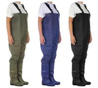 TrAdE shop Traesio - Scafandro Da Pesca Stivali Coscia Tuta Waders Caccia Agricoltura Impermeabile - 42