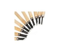 TrAdE Shop Traesio Set 10 PZ. SCALPELLI SCALPELLO Mini con Manico in Legno Acciaio per Scultura Intaglio TRUMENTI Taglio SCOLPIRE