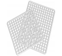 TrAdE shop Traesio - Set 2 Tappetini Lavello Scolapiatti 33x38cm Anti Scivolo Cucina Piatti Plastica
