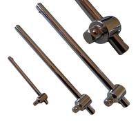 TrAdE Shop Traesio Set 3 PZ Asta Barra A T per BUSSOLE TORX INNESTO 1/2" 3/8" 1/4" Cromo Vanadium