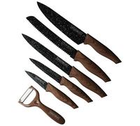 TrAdE shop Traesio - Set Coltelli 5pz. Royalty Line Cucina Professionali Chef Ristorante Rl-wd5m