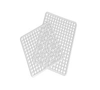 Trade Shop Traesio Set da 2 Tappetini Lavello Scolapiatti, Anti Scivolo, Cucina Piatti Plastica, 33 x 38 cm