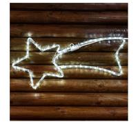 TrAdE Shop Traesio Stella COMETA Luminosa 65 CM in Tubo Luminoso A LED Bianchi Luce Bianca Fredda