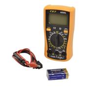 TrAdE Shop Traesio Tester MULTIMETRO Digitale LCD con PUNTALI Professionale Ampere A830L