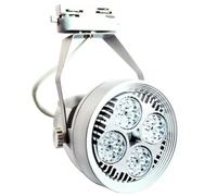 TrAdE Shop Traesio - Track Light con Lampada Par 40 Watt VENTILATA Attacco E27 con portalampada - 8022044097886 - Bianco