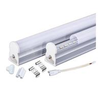 Trade Shop - Tubo T5 Neon Led 6 10 15 18 W Watt 30 60 90 120 Cm Luce Fredda Naturale Calda - Trasparente Calda 30 Cm - 6 Watt