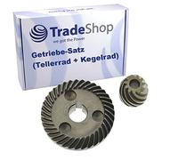 Trade-Shop - Unità di trasmissione, set di ingranaggi, pignone, ruota conica, compatibile con Makita 9554 NB, 9555 NB, 9557 NB, 9558 NB smerigliatrice angolare