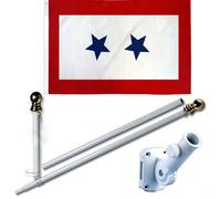 Trade Winds Set Insegne Bandiera 3 x 5 FT Blu Star con Palo 6Ft e Supporto