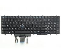 Tradebit - Tastiera per Dell E5550 E5570 E5580 LED illuminato QWERTY US