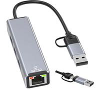 Tradebit - USB-C Hub LAN USB 3.0 100 Mbit/s RJ45 scheda di rete
