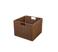 Trademark Innovations Marrone Cestino Pieghevole, Sintetico, 12"x12"x12"