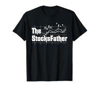 Trader Dad The Azioni Padre Grafico di Trading Broker azionario Maglietta