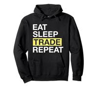 Trader Eat Sleep Trade Repeat Trading Felpa con Cappuccio
